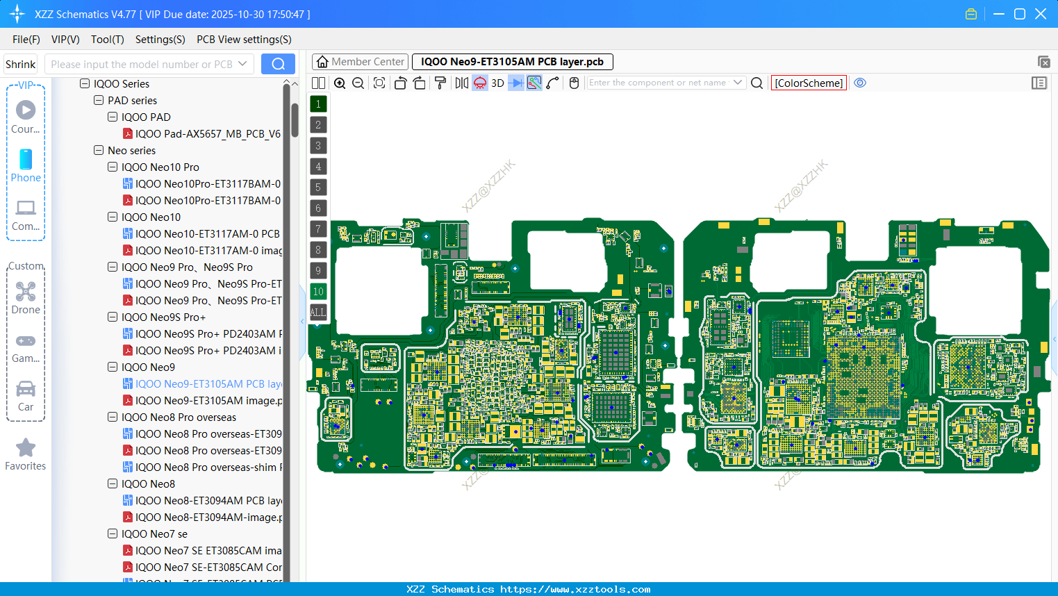 VIVO IQOO Neo9-ET3105AM PCB Layer